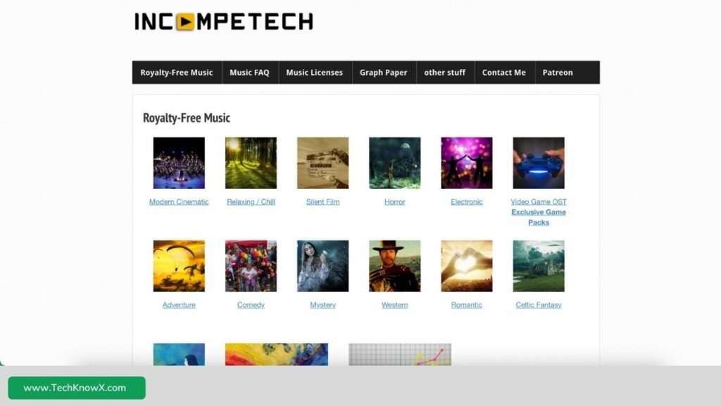 Incompetech is a website to find royalty free music for videos